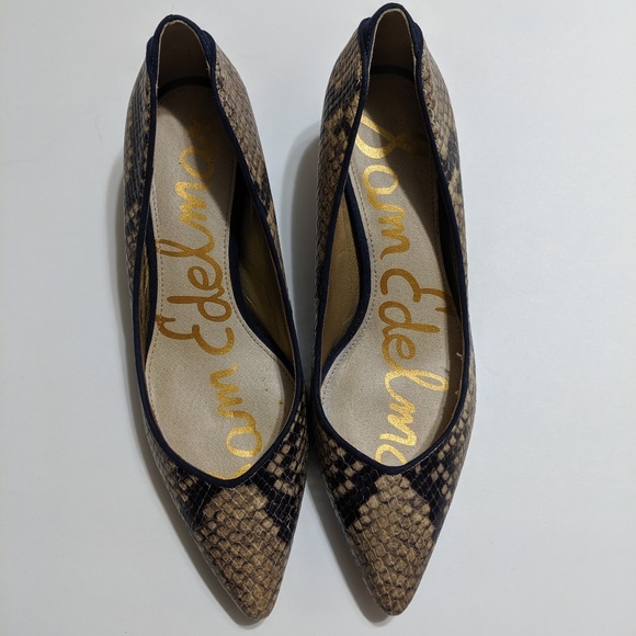 Sam Edelman Shoes - Sam Edelman Laura Snakeskin Kitten Heel - 6.5